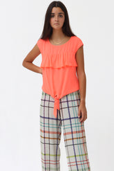 KNOT CHIFFON TOP